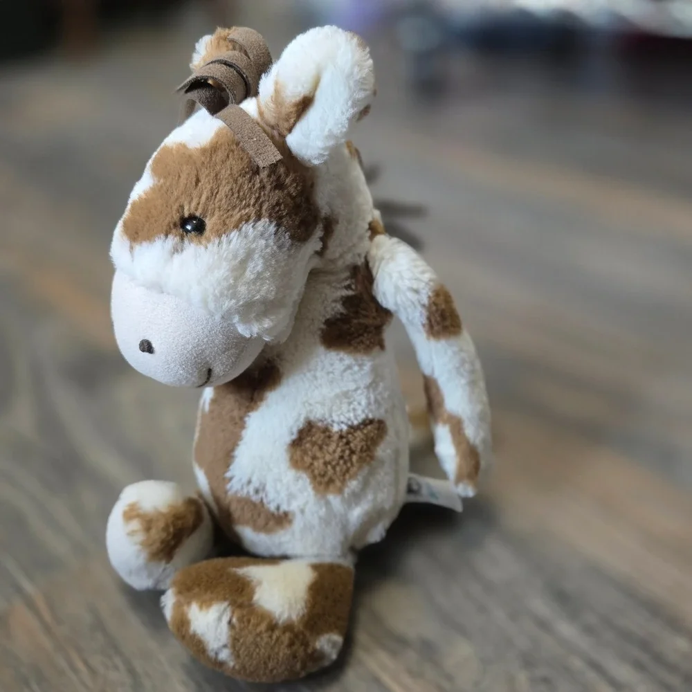 Retired Jellycat London Bashful Pinto Pony Plush Stuffed Animal  12 Inch